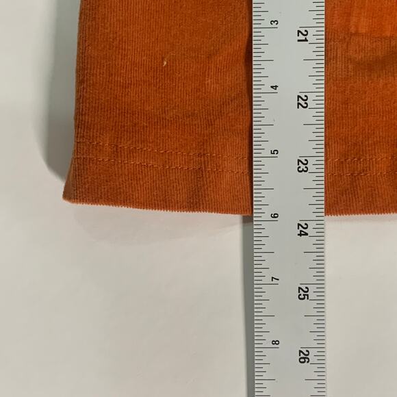 Isaac Mizrahi 7 Girls Dark Orange Pumpkin Corduroy Dress Thanksgiving Fall - Picture 7 of 10